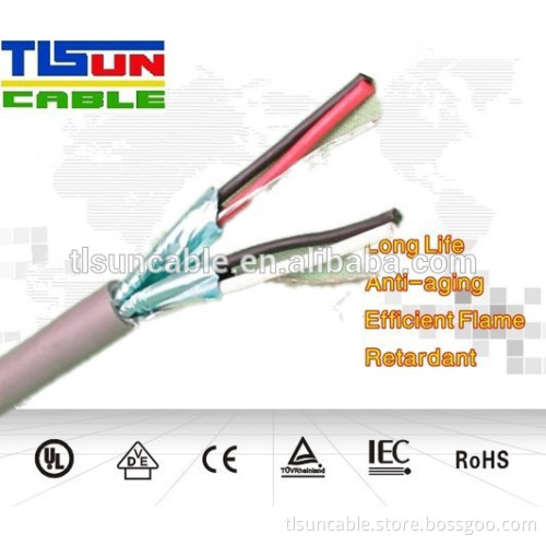 2pair control cable fire cable with Al Shielding